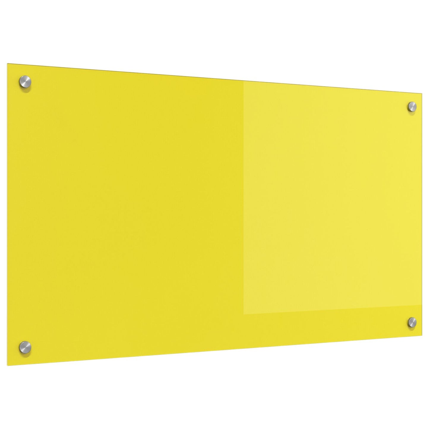 Schienale Da Cucina Giallo 90X50X0,6 Cm In Vetro Temperato Di