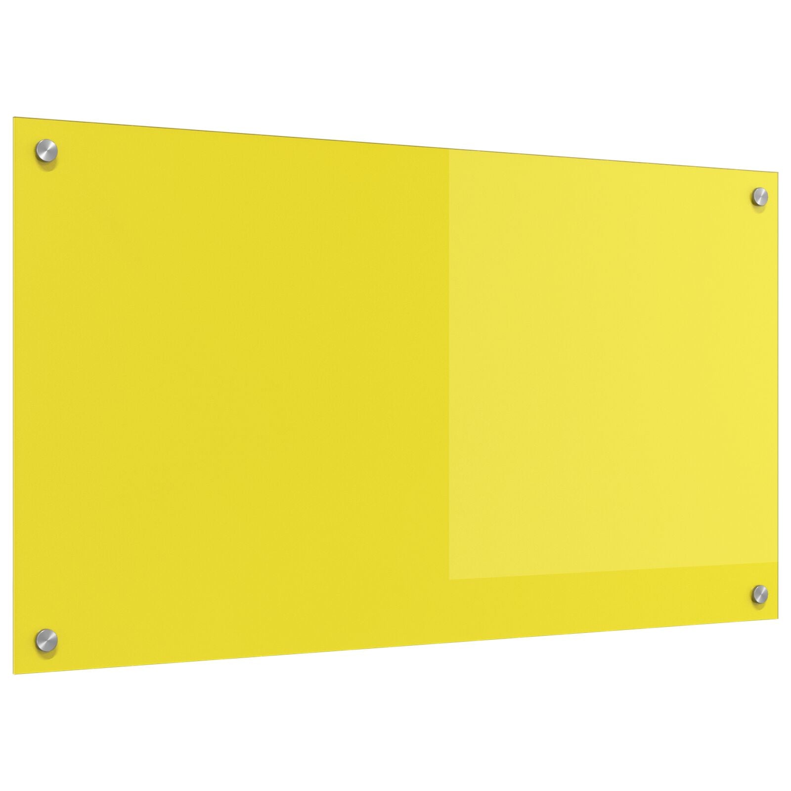 Schienale Da Cucina Giallo 90X50X0,6 Cm In Vetro Temperato Di