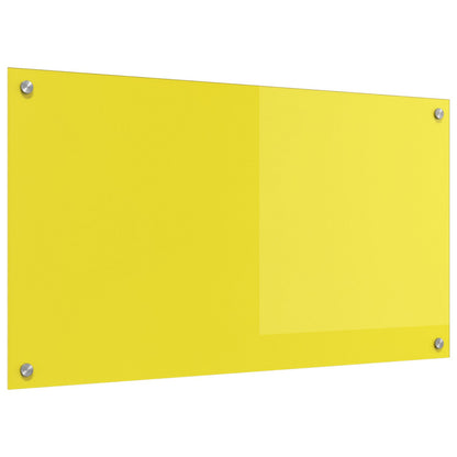 Schienale Da Cucina Giallo 90X50X0,6 Cm In Vetro Temperato Di
