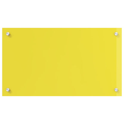 Schienale Cucina Giallo 70X40X0,6 Cm Vetro Temperato