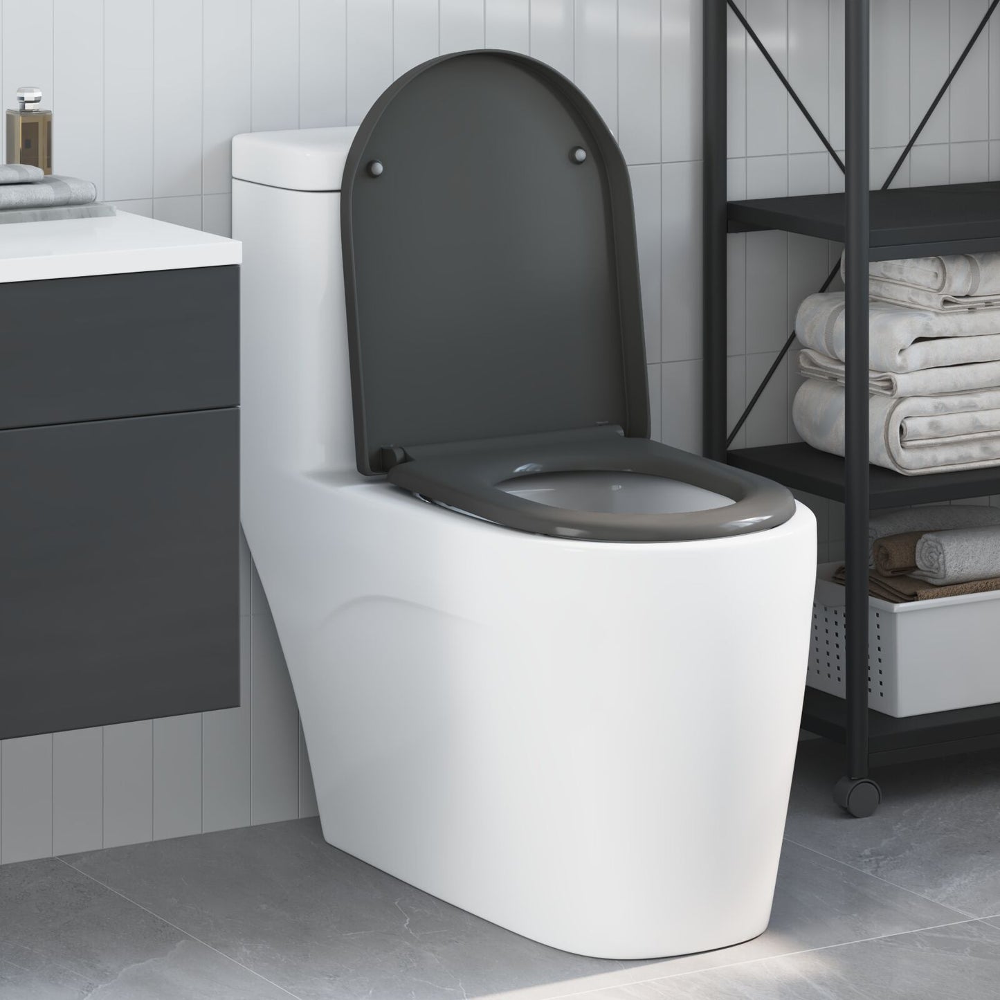 Toilette A Rilascio Rapido Con Chiusura Morbida In Duroplast