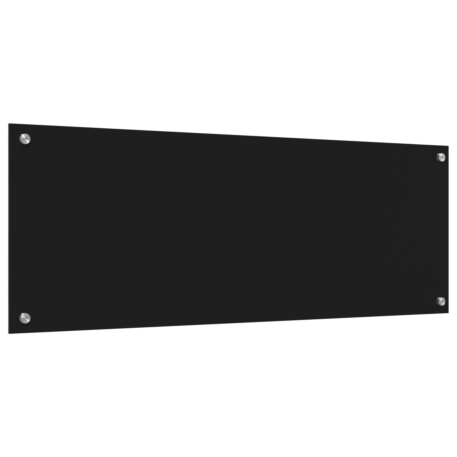 Schienale Da Cucina  Nero 110X40X0,6 Cm In Vetro Temperato