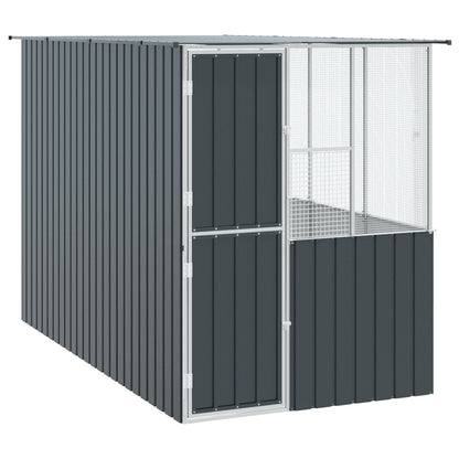 Gabbia Per Uccelli Antracite 215X78X200 Cm Acciaio Galvanizzato