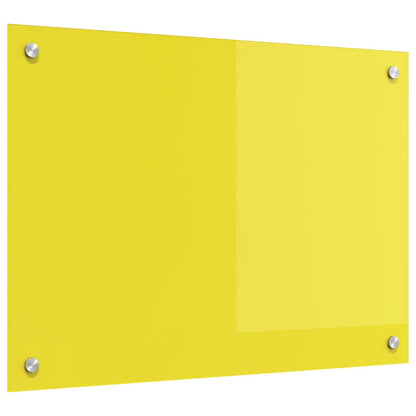 Schienale Per Cucina Giallo 70X50X0,6 Cm In Vetro Temperato Di