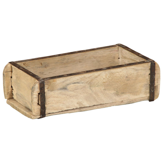 Vassoio 30X15X9 Cm Legno Massiccio Riciclato