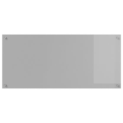 Fascia Cucina  Grigio Chiaro 110X50X0,6 Cm In Vetro Temperato