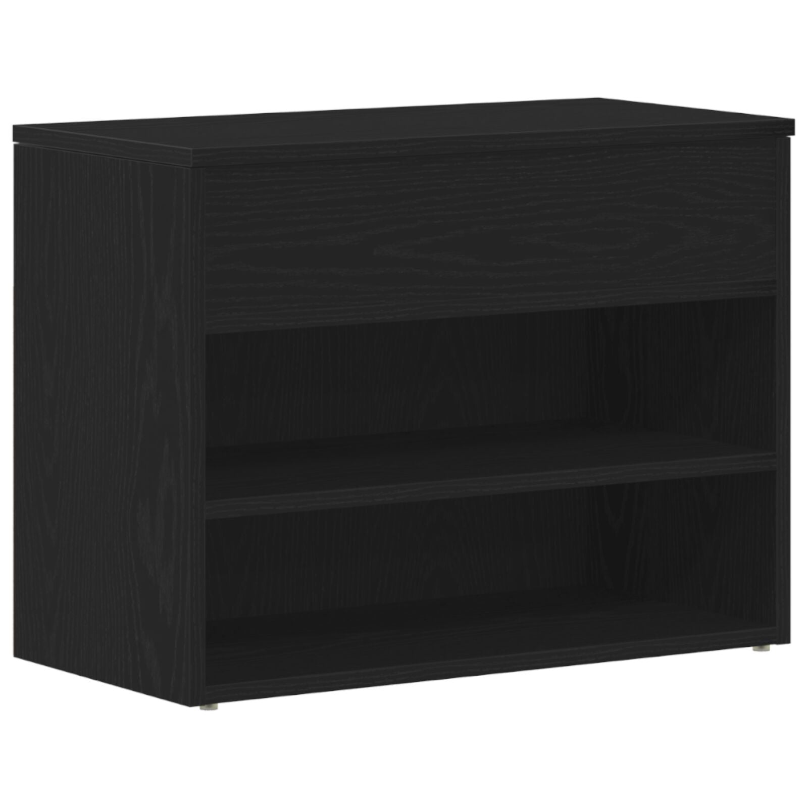 Panca Hall  In Nero Rovere 60X30X45 Cm In Legno Ingegnerizzato