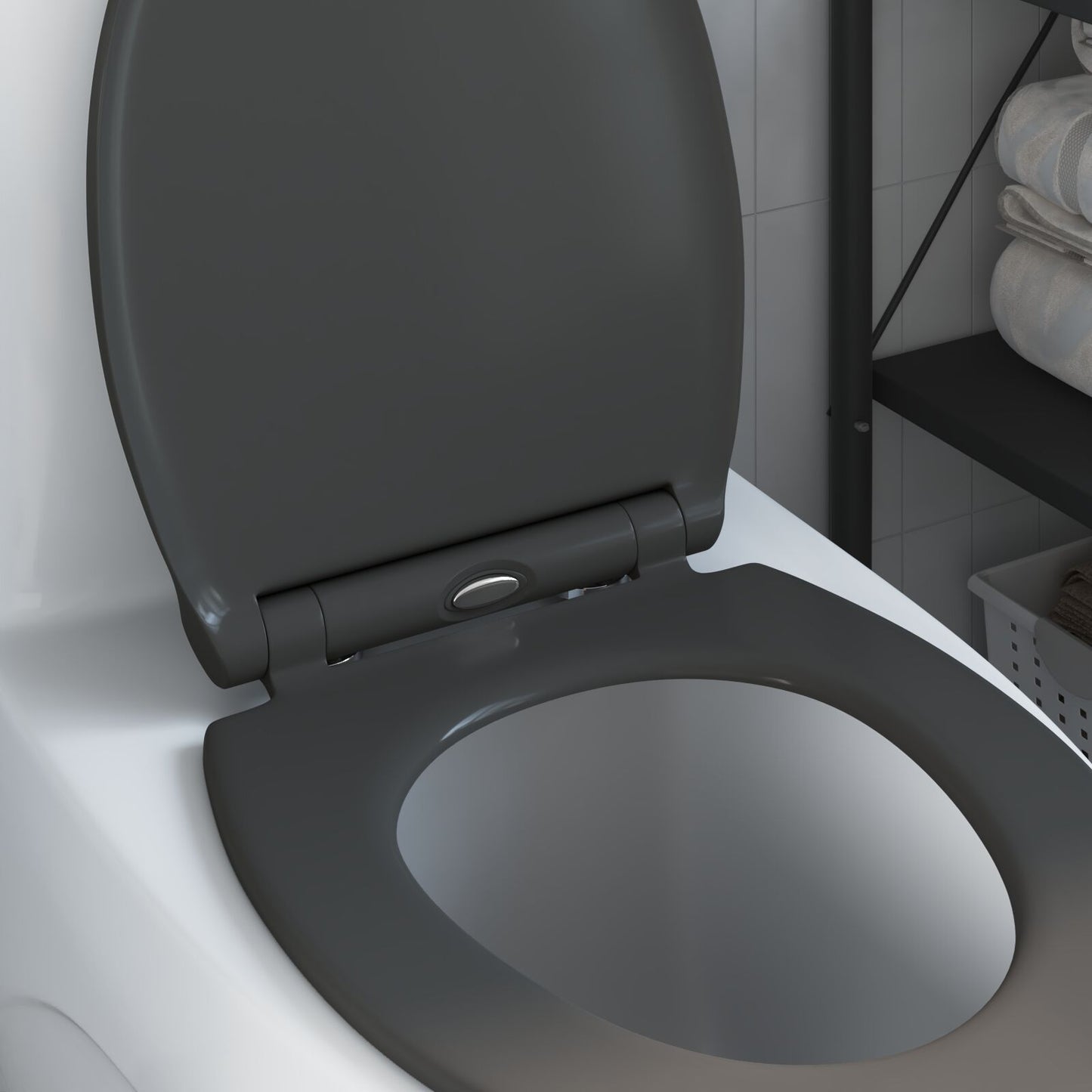 Toilette A Rilascio Rapido  Con Chiusura Morbida In Duroplast