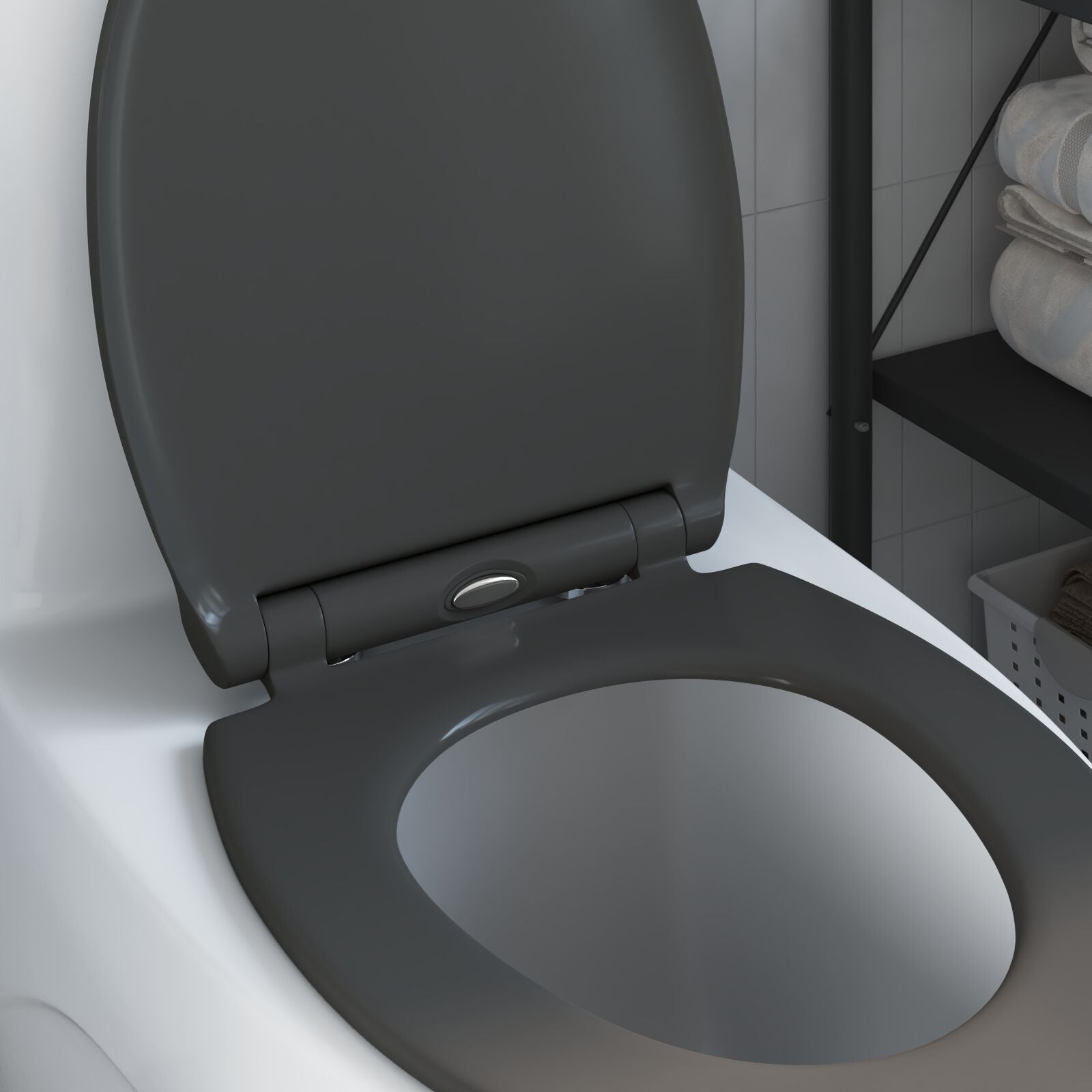 Toilette A Rilascio Rapido  Con Chiusura Morbida In Duroplast