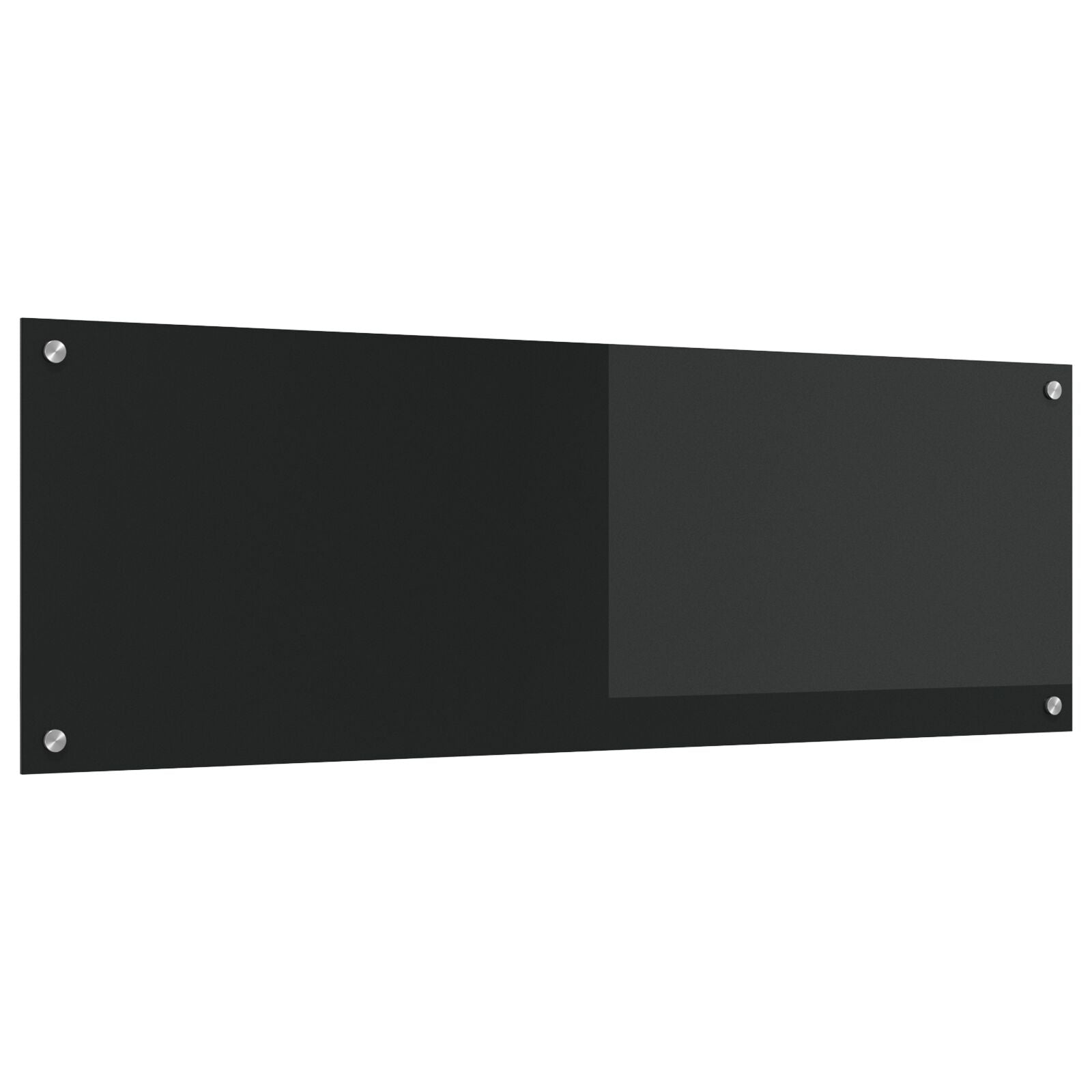 Piano Cucina  Nero 120X40X0,6 Cm In Vetro Temperato