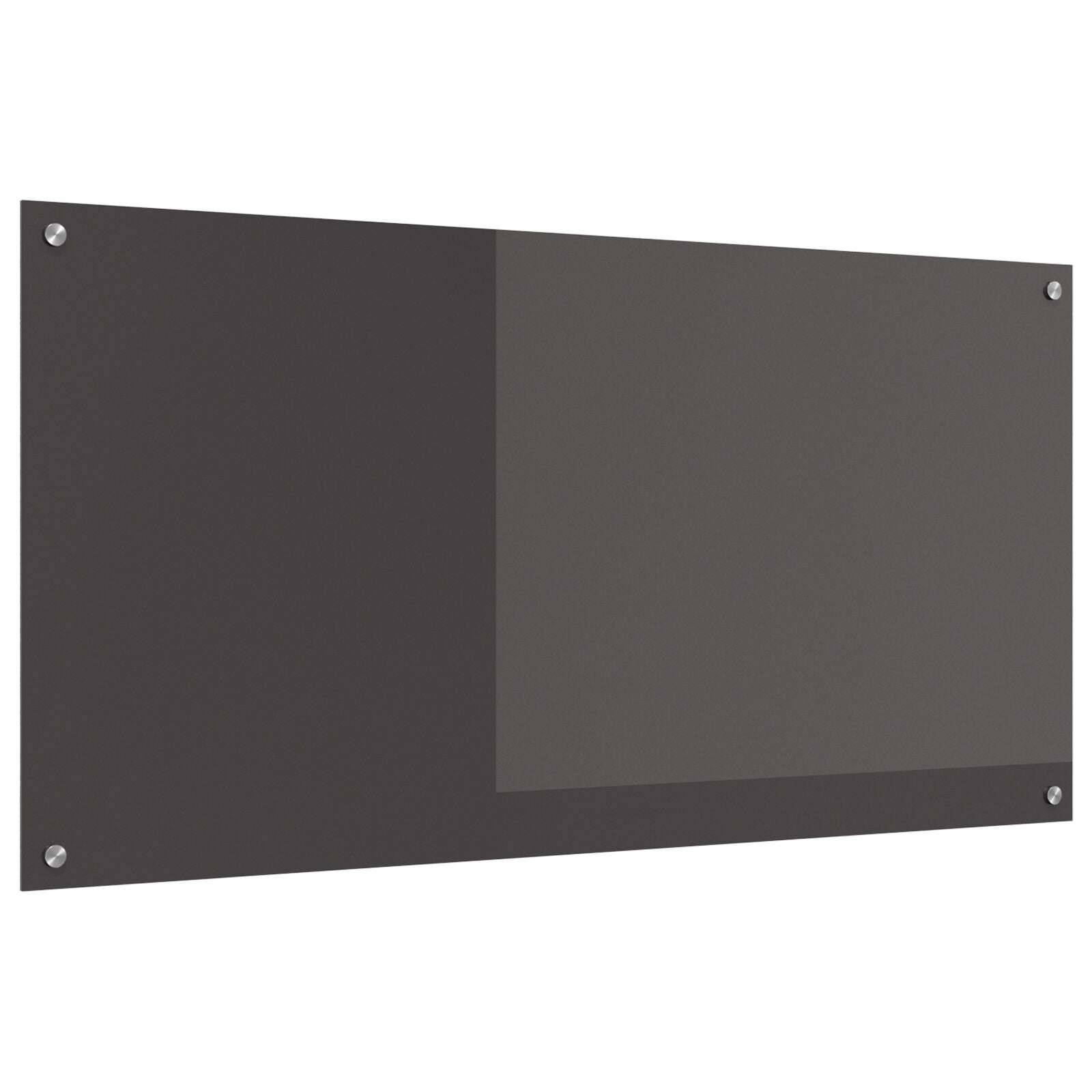 Rivestimento Per Cucina Grigio Scuro 120X60X0,6 Cm In Vetro Temperato