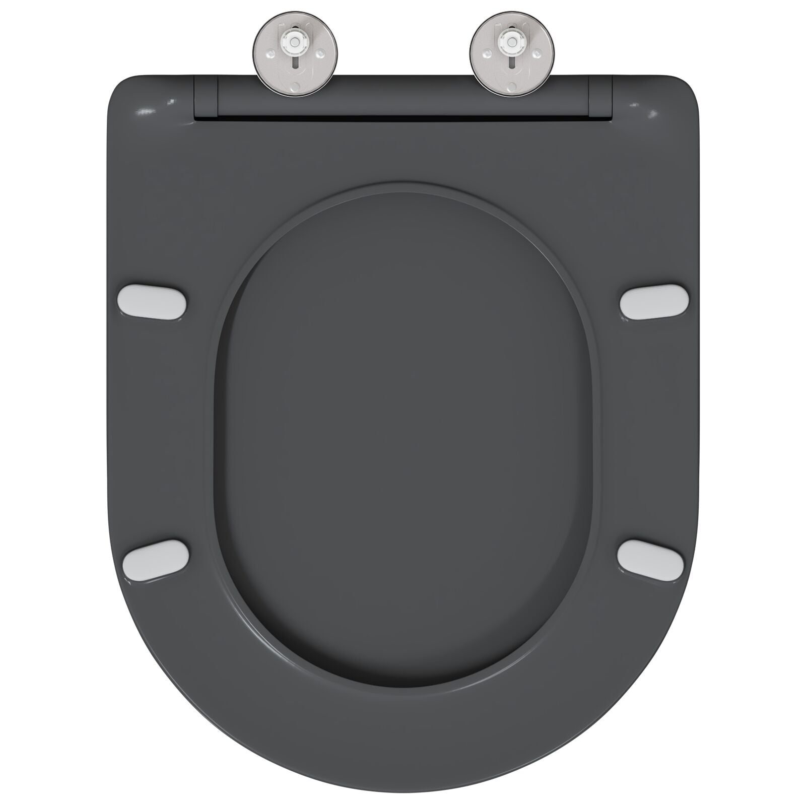 Sedile Del Wc Con Chiusura Morbida In Duroplast Antracite Di