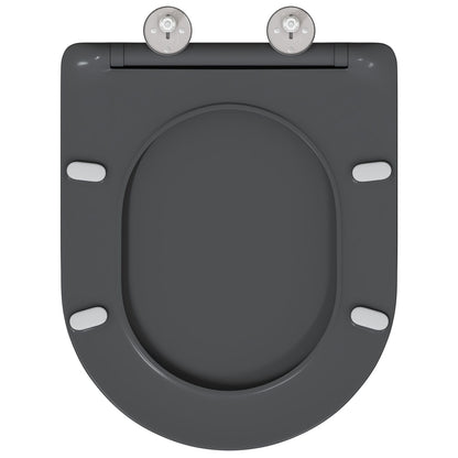 Sedile Del Wc Con Chiusura Morbida In Duroplast Antracite Di