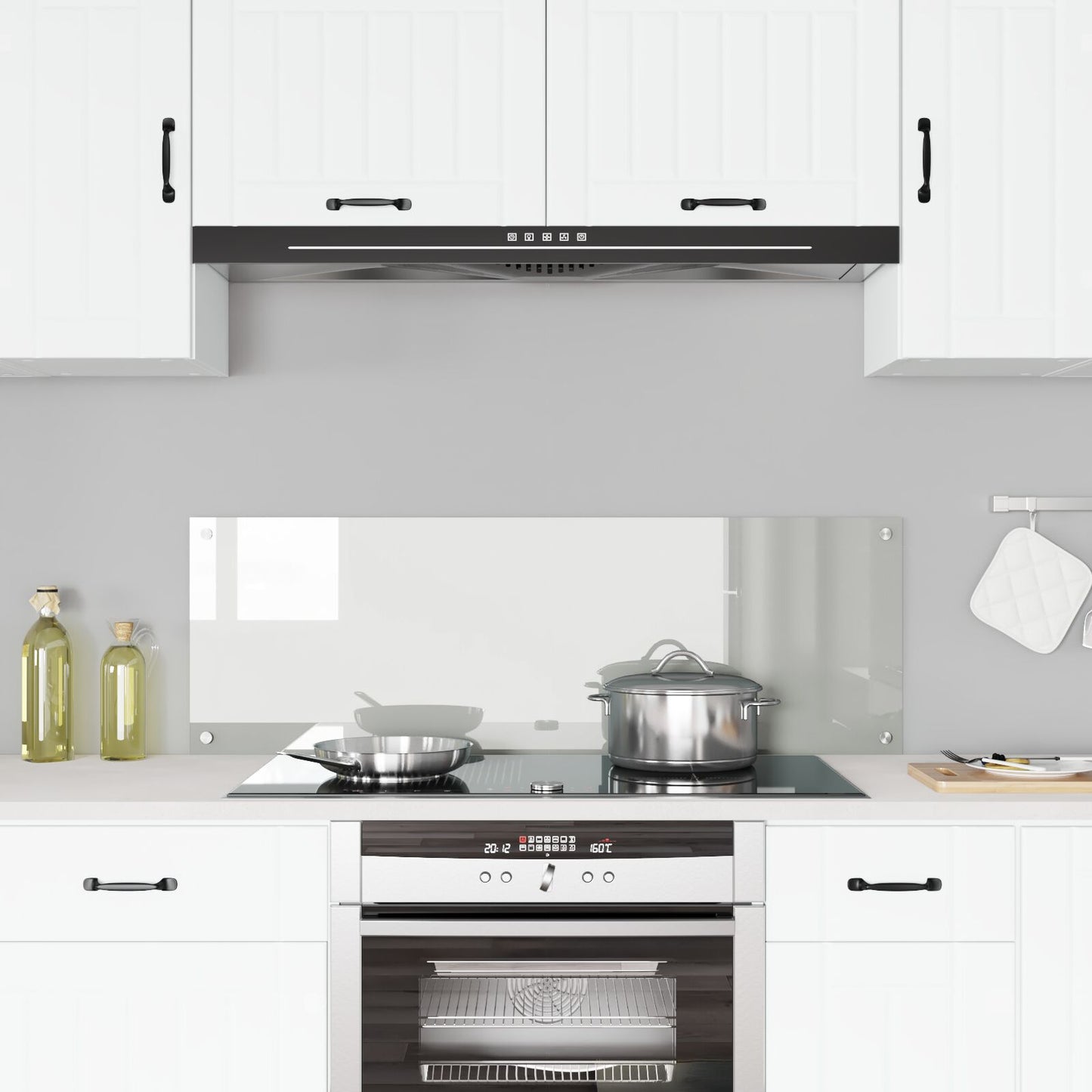 Schienale Cucina  Trasparente 120X40X0,6 Cm In Vetro Temperato