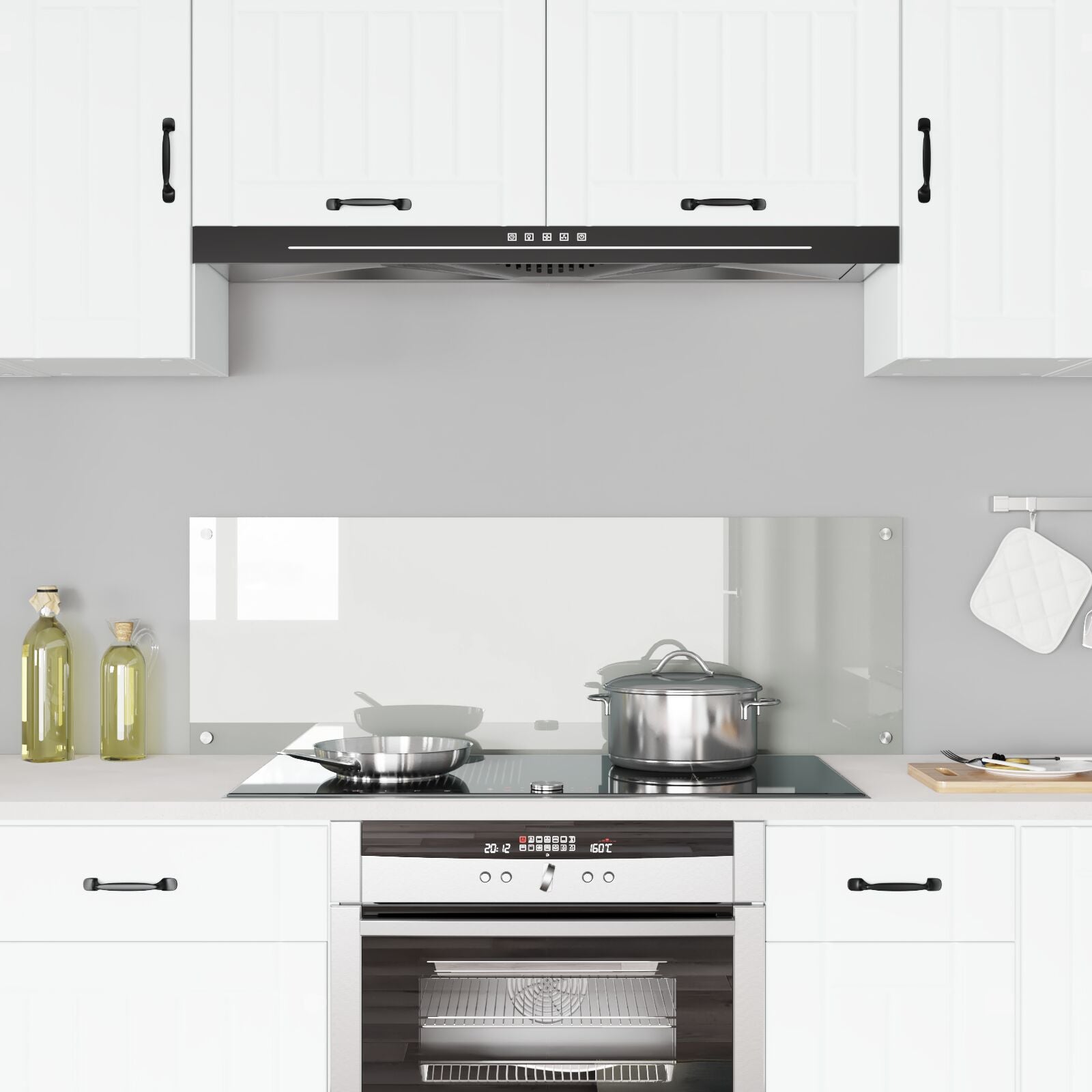 Schienale Cucina  Trasparente 120X40X0,6 Cm In Vetro Temperato