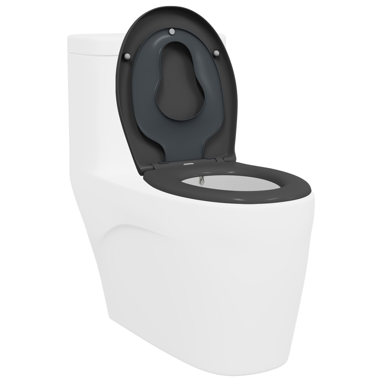 Sedile Per Toilette Familiare Con Sedile Per Bambini Sgancio Rapido In Duroplast