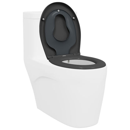 Sedile Per Toilette Familiare Con Sedile Per Bambini Sgancio Rapido In Duroplast