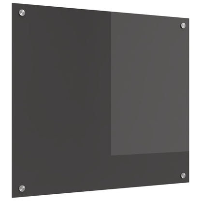 Schienale Cucina Grigio Scuro 70X60X0,6 Cm In Vetro Temperato