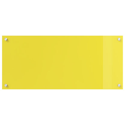 Schienale Cucina Giallo 90X40X0,6 Cm Vetro Temperato
