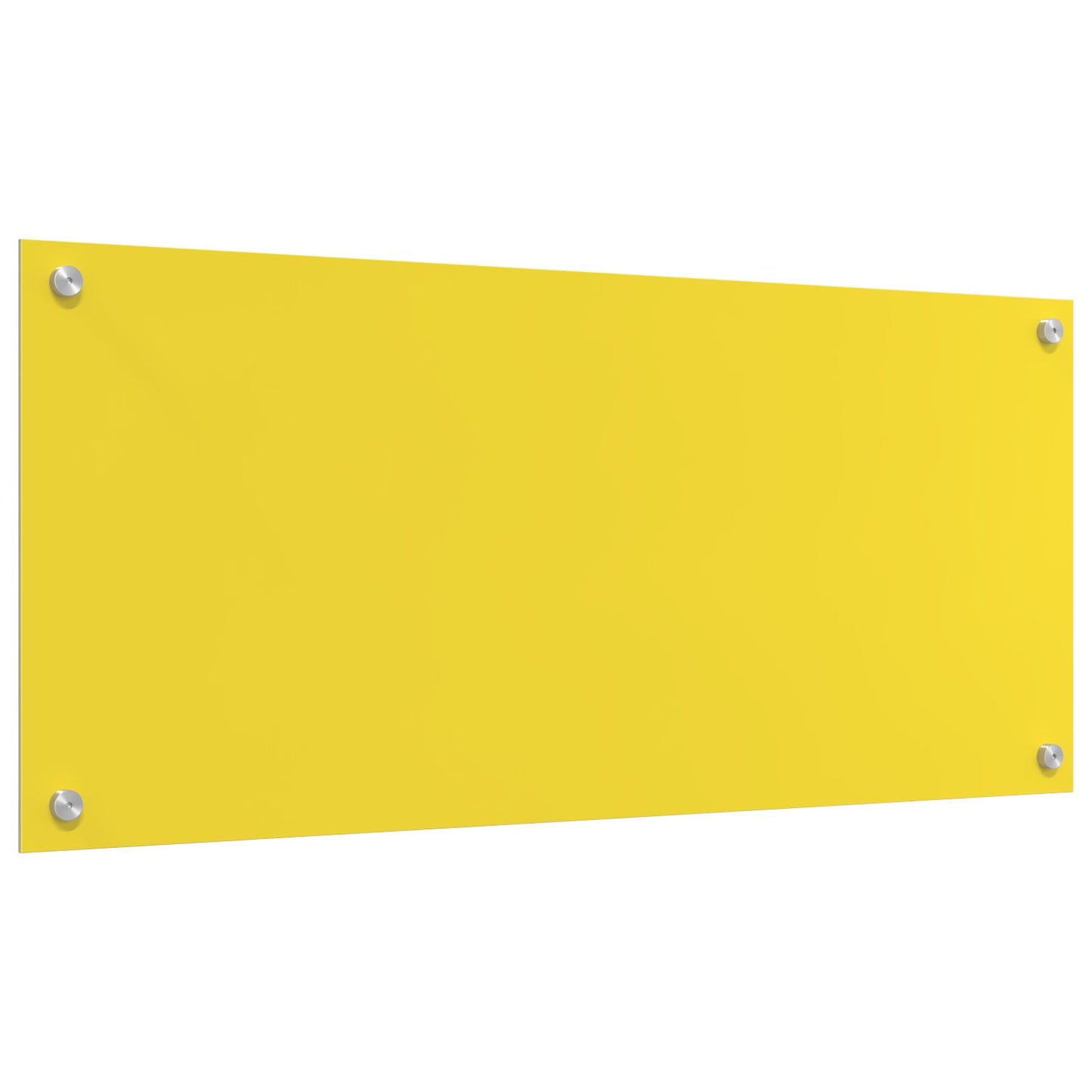 Schienale Cucina Giallo 90X40X0,6 Cm Vetro Temperato