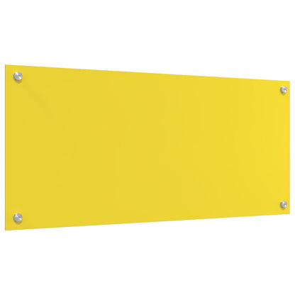 Schienale Cucina Giallo 90X40X0,6 Cm Vetro Temperato