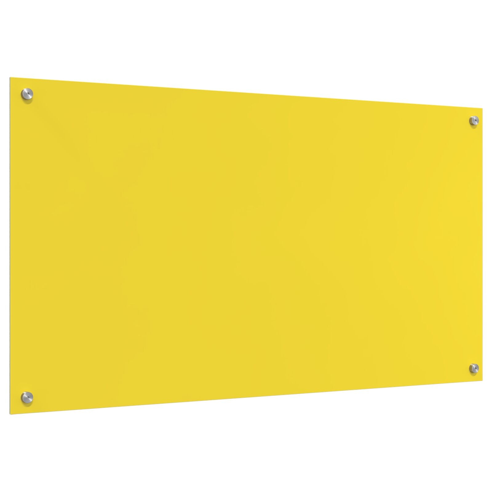 Schienale Cucina Giallo 110X60X0,6 Cm In Vetro Temperato