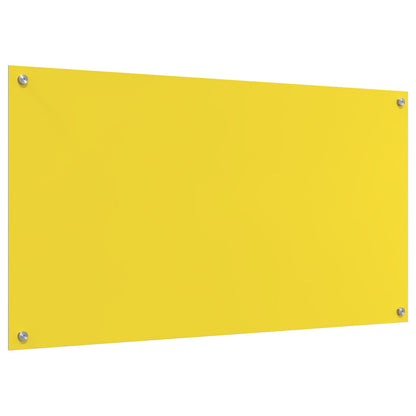 Schienale Cucina Giallo 110X60X0,6 Cm In Vetro Temperato