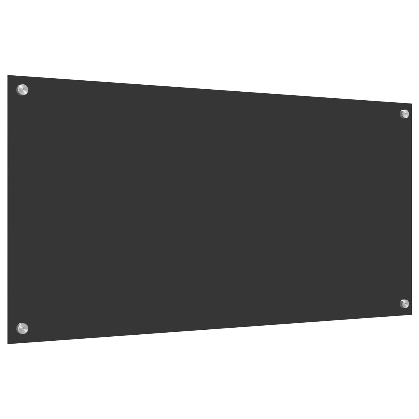 Schienale Cucina Grigio Scuro 100X50X0,6 Cm Vetro Temperato