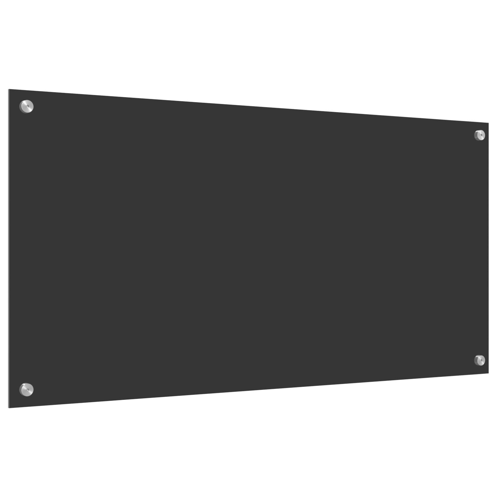 Schienale Cucina Grigio Scuro 100X50X0,6 Cm Vetro Temperato
