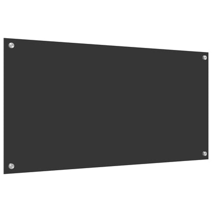 Schienale Cucina Grigio Scuro 100X50X0,6 Cm Vetro Temperato