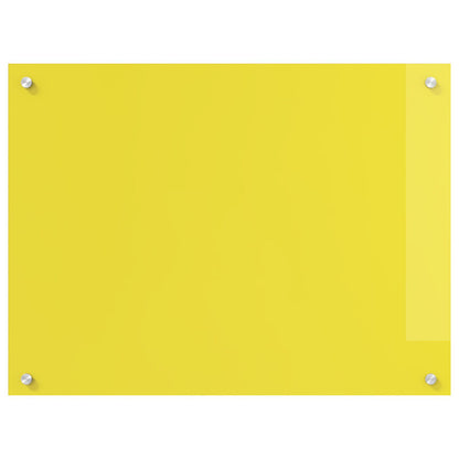 Schienale Da Cucina Giallo 80X60X0,6 Cm In Vetro Temperato