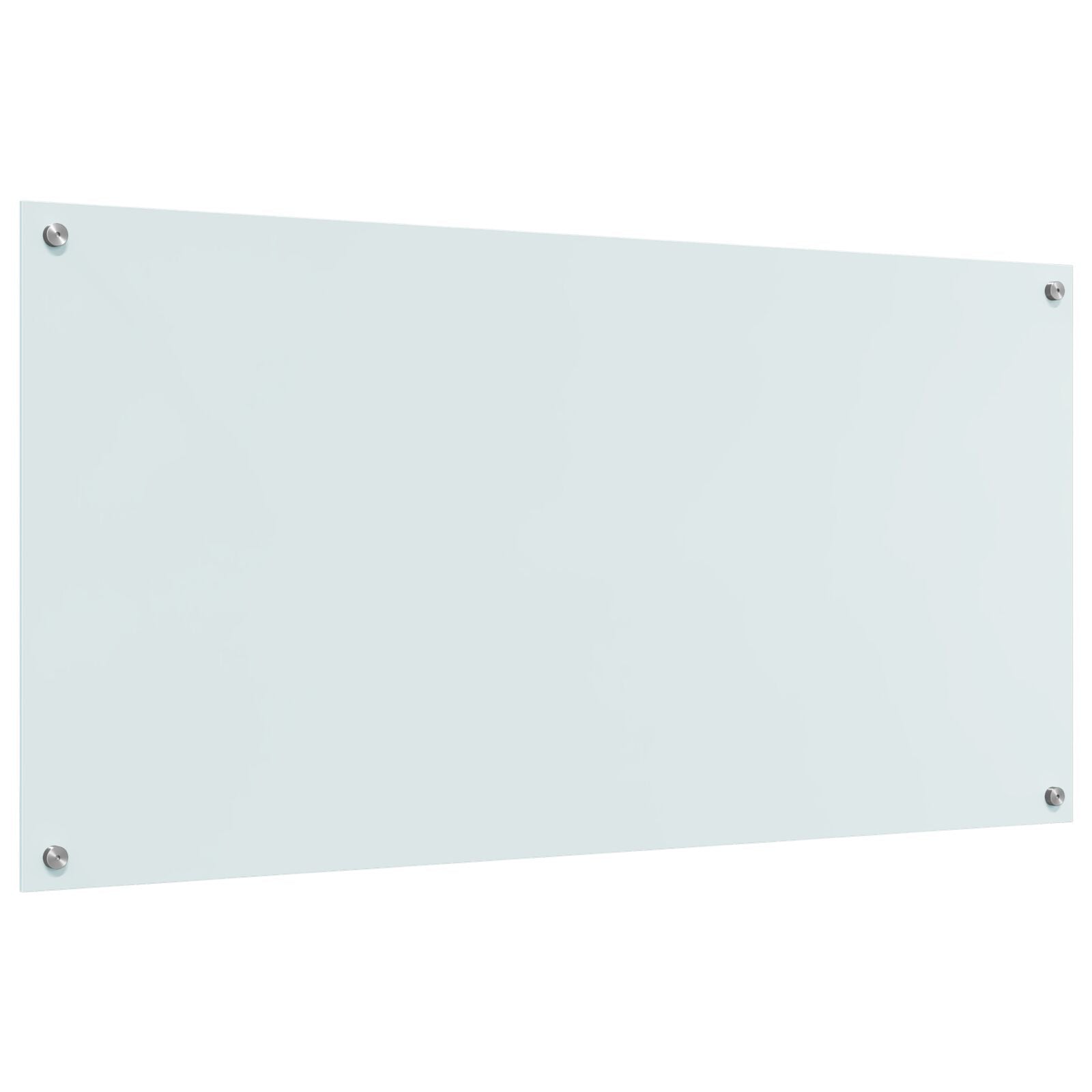 Schienale Cucina Bianco 120X60X0,6 Cm In Vetro Temperato