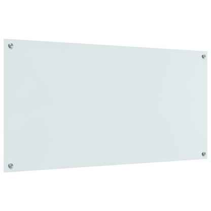 Schienale Cucina Bianco 120X60X0,6 Cm In Vetro Temperato