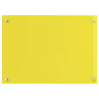 Schienale Da Cucina Giallo 70X60X0,6 Cm In Vetro Temperato -