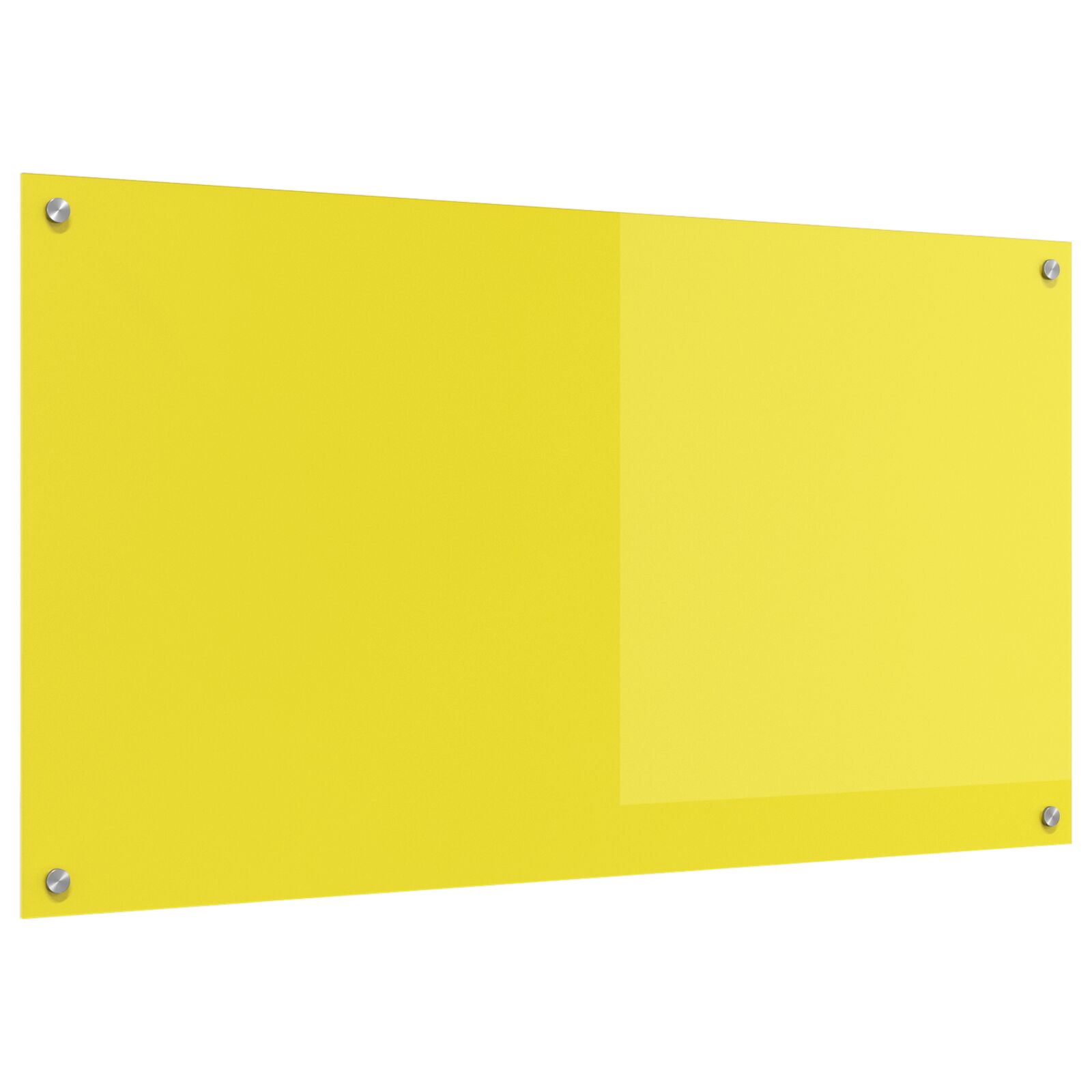 Schienale Cucina Giallo 110X60X0,6 Cm In Vetro Temperato