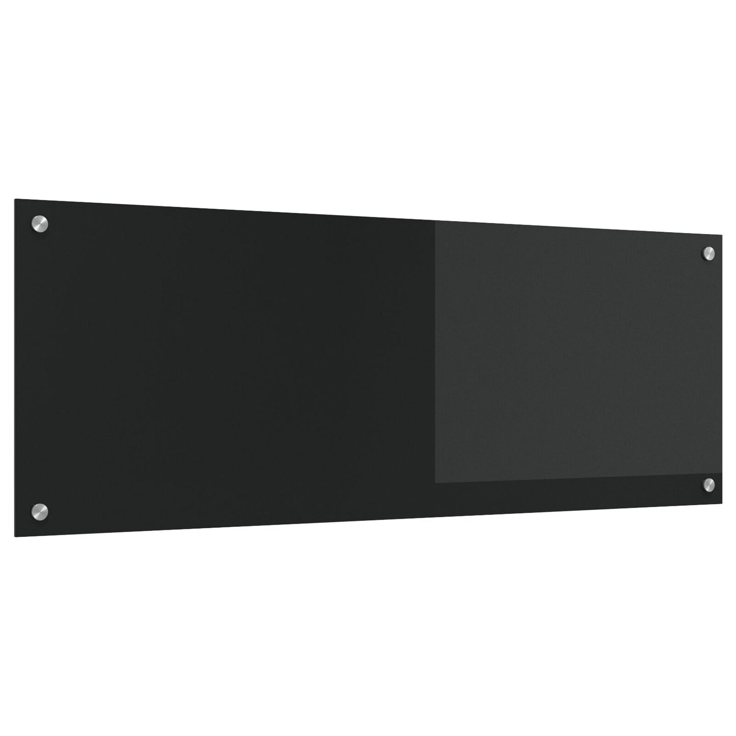 Schienale Da Cucina  Nero 110X40X0,6 Cm In Vetro Temperato