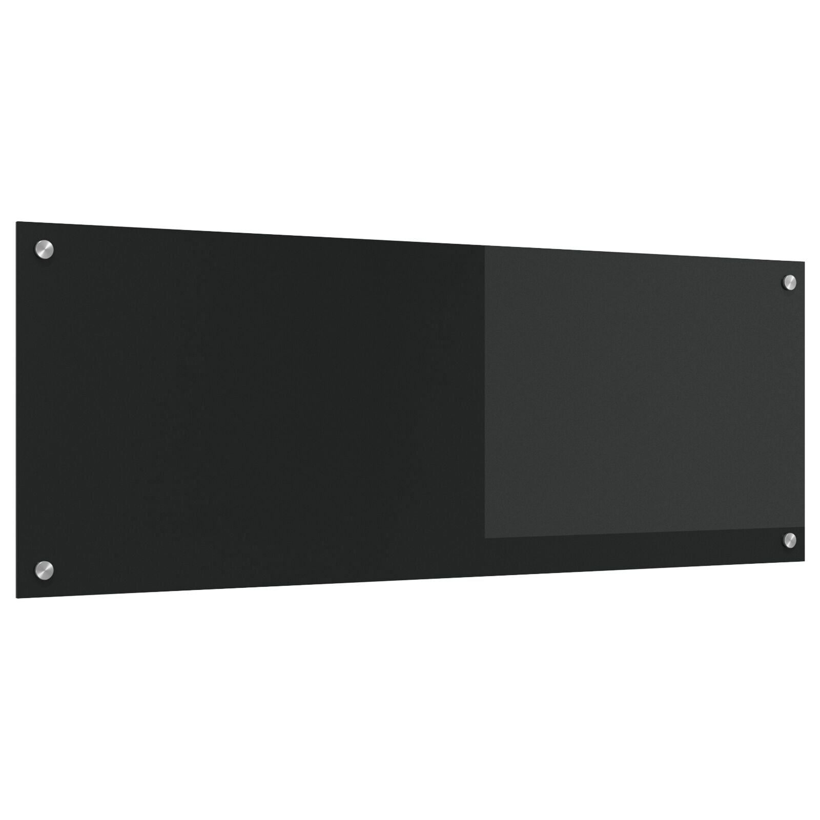 Schienale Da Cucina  Nero 110X40X0,6 Cm In Vetro Temperato