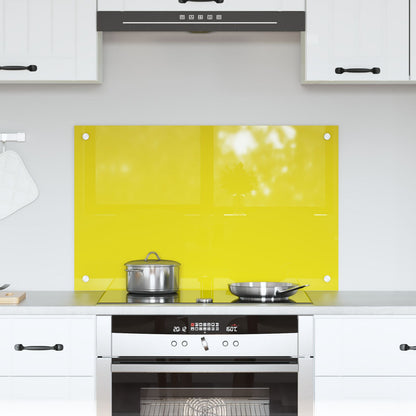 Schienale Cucina  Giallo 80X50X0,6 Cm Vetro Temperato