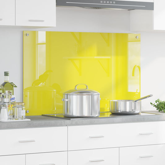Schienale Cucina Giallo 100X60X0,6 Cm In Vetro Temperato Di