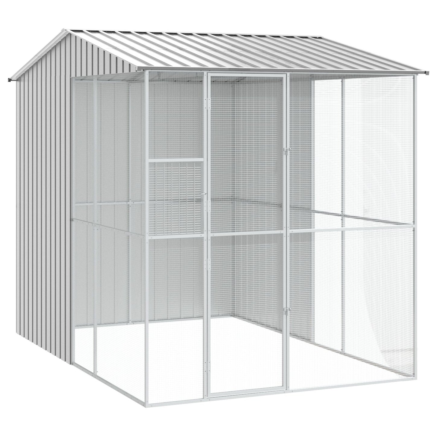 Voliera Per Uccelli  215X110X247 Cm In Acciaio