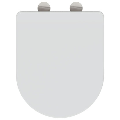 Sedile Per Toilette Con Chiusura Rapida E Soft Close In Duroplast Bianco