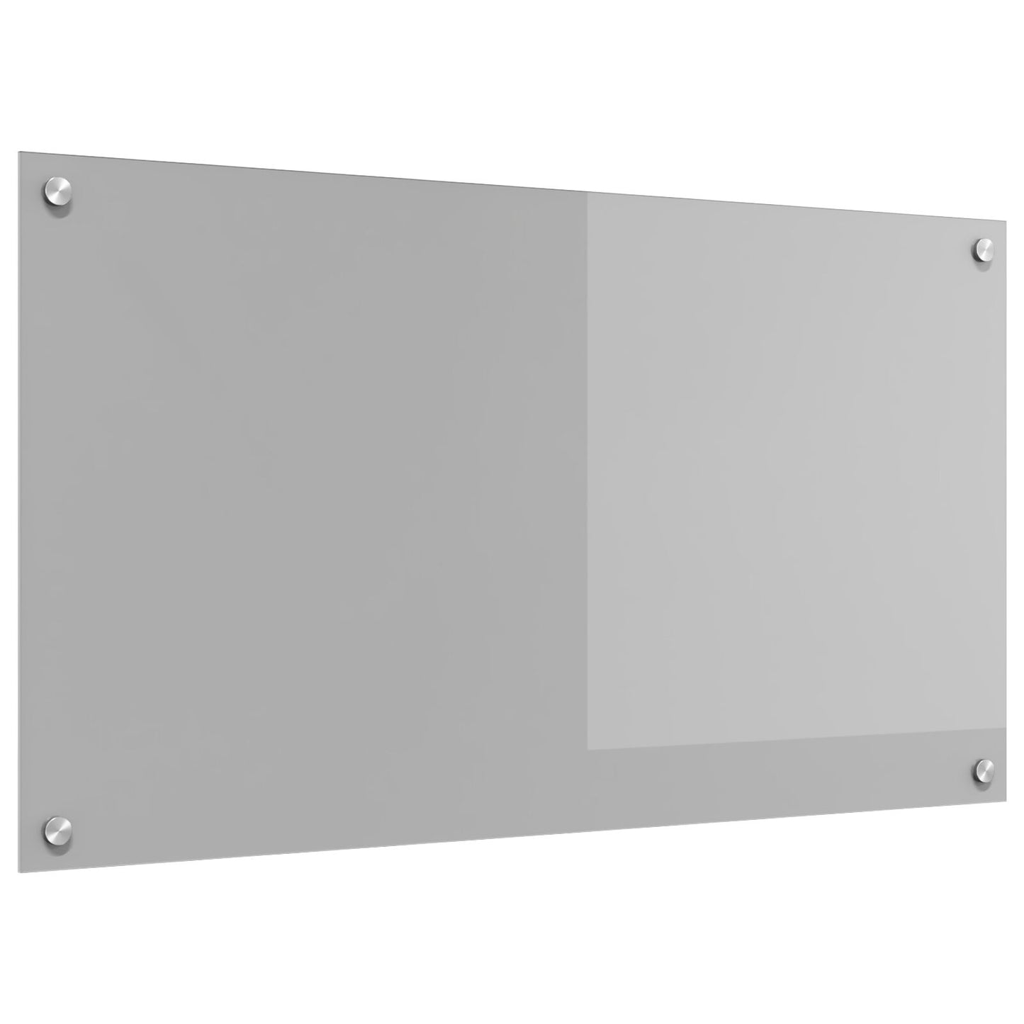 Cucina Backsplash Grigio Chiaro 90X50X0.6 Cm Vetro Temperato