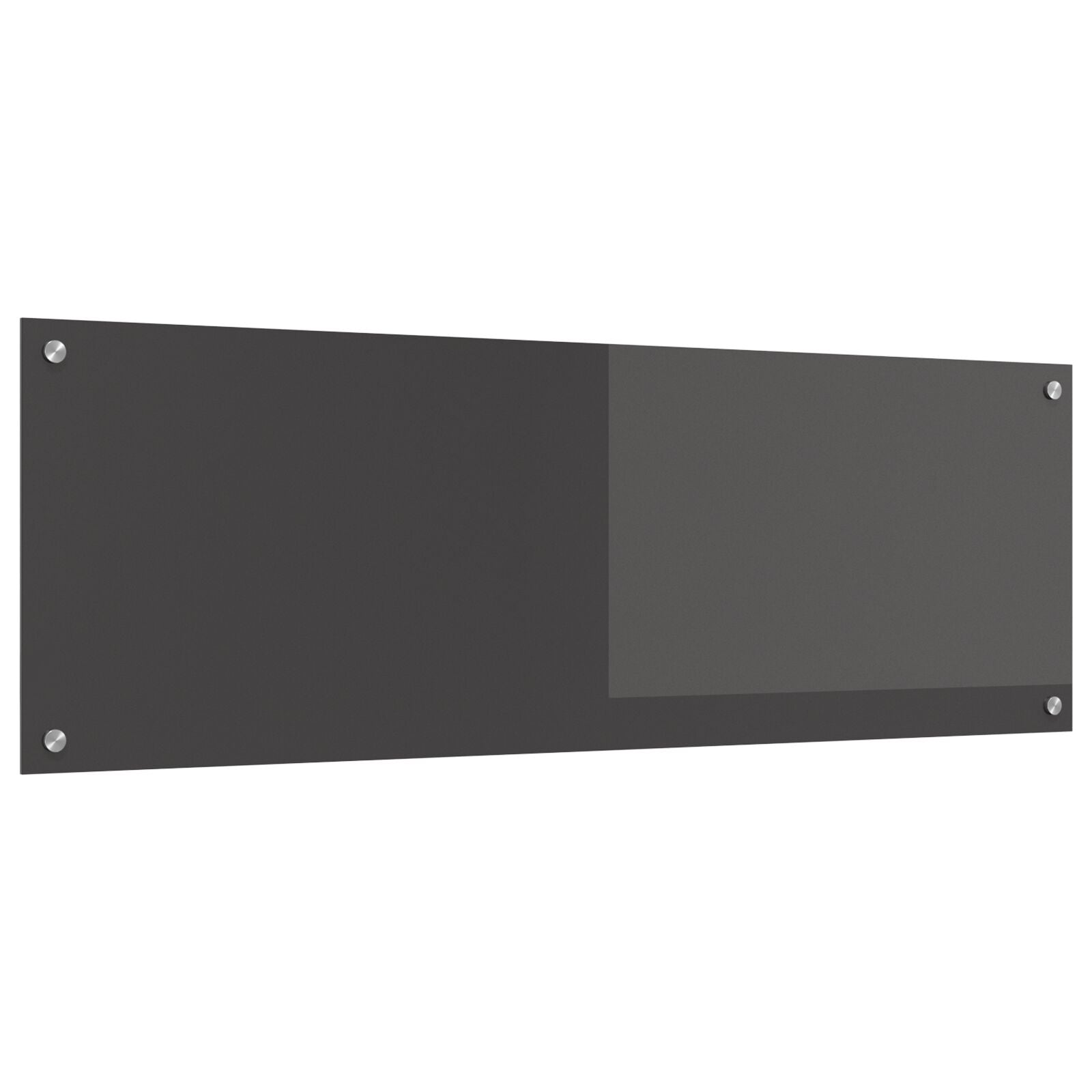 Schienale Cucina Grigio Scuro 120X40X0,6 Cm In Vetro Temperato -