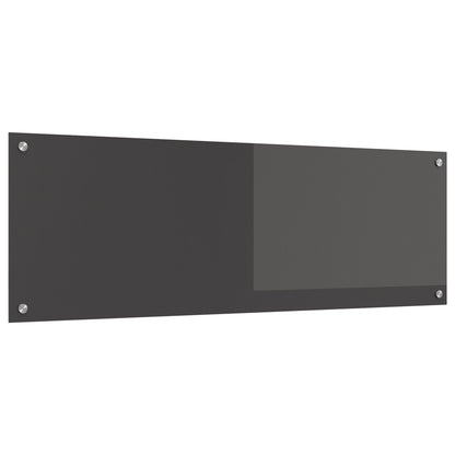 Schienale Cucina Grigio Scuro 120X40X0,6 Cm In Vetro Temperato -