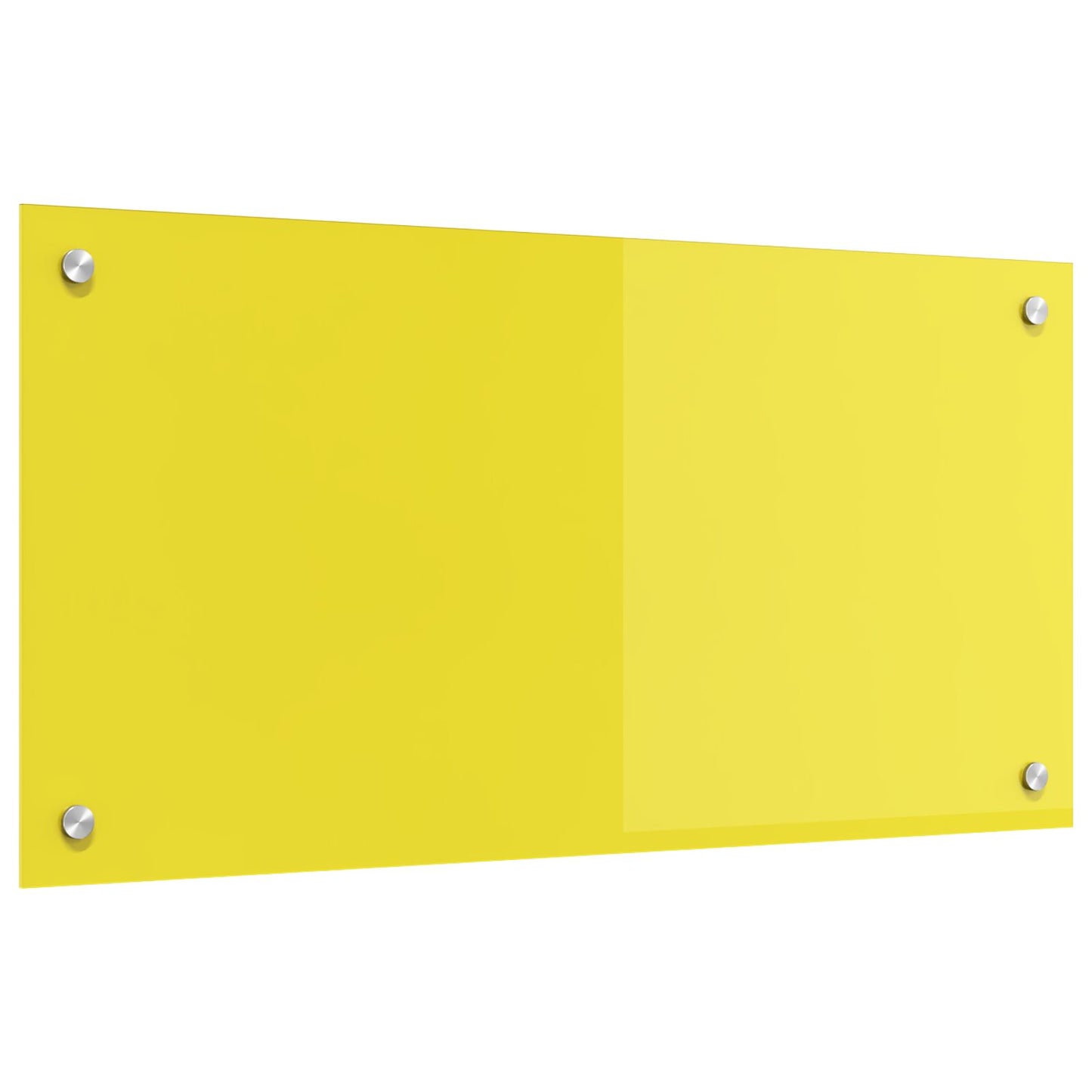 Schienale Da Cucina Giallo 80X40X0,6 Cm In Vetro Temperato