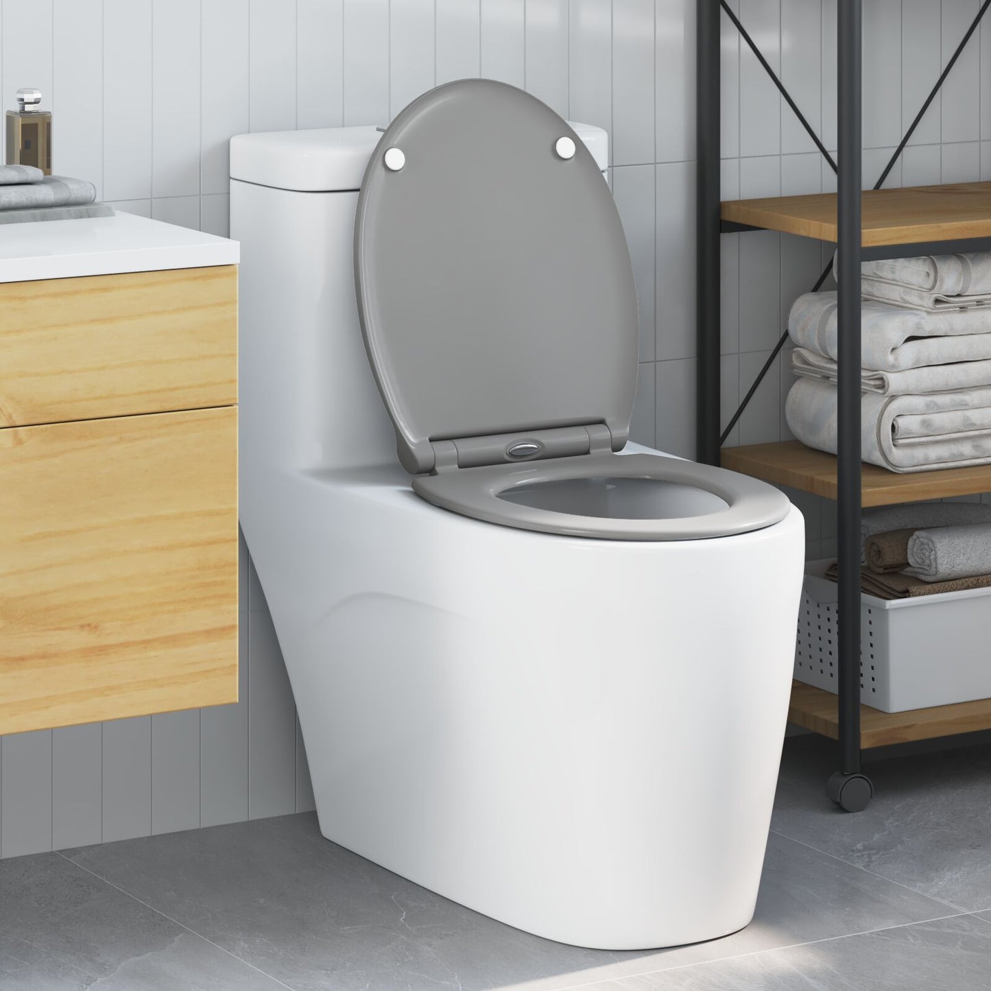 Toilette A Rilascio Rapido  Con Chiusura Morbida In Duroplast