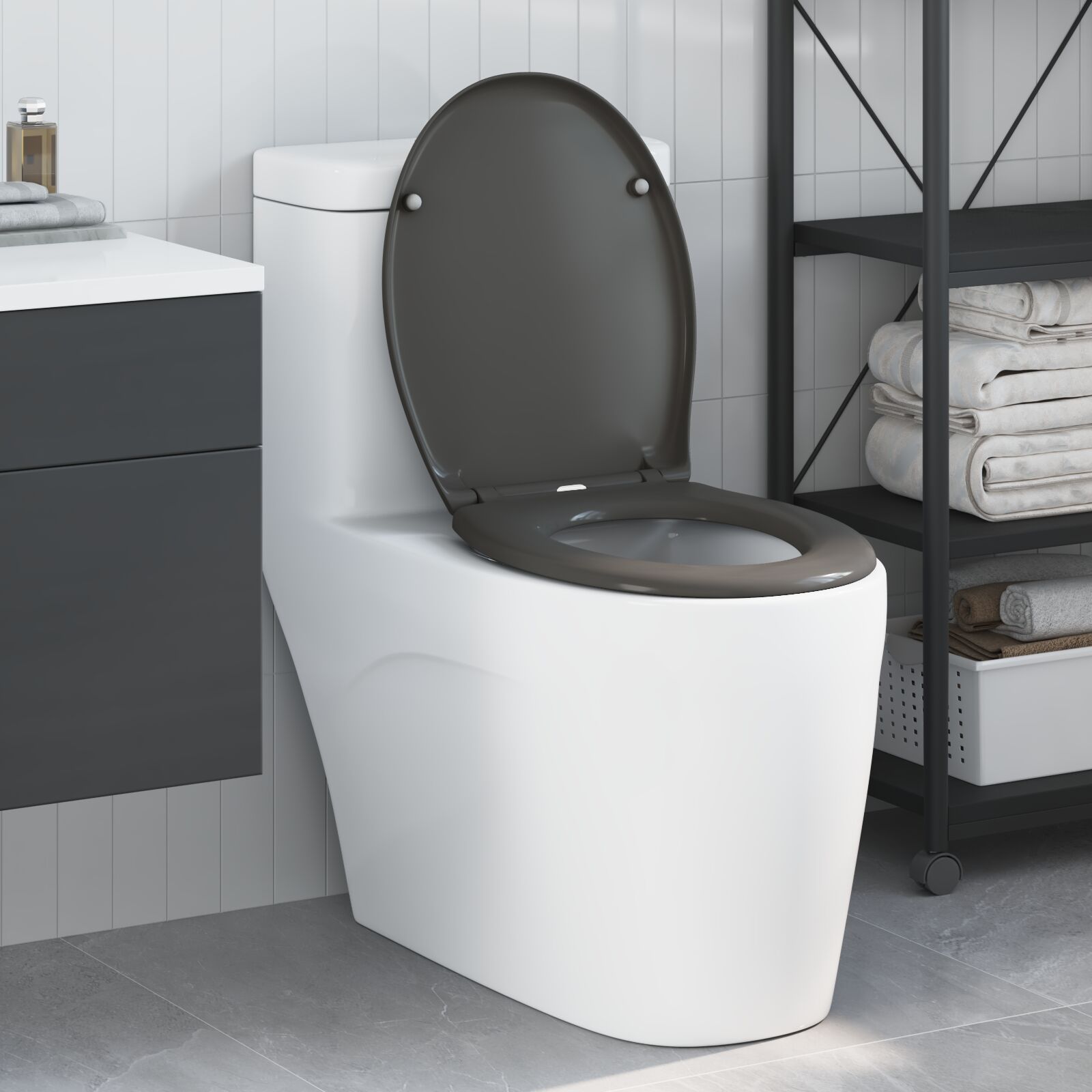 Sedile Del Wc A Rilascio Rapido Con Chiusura Morbida Duroplast