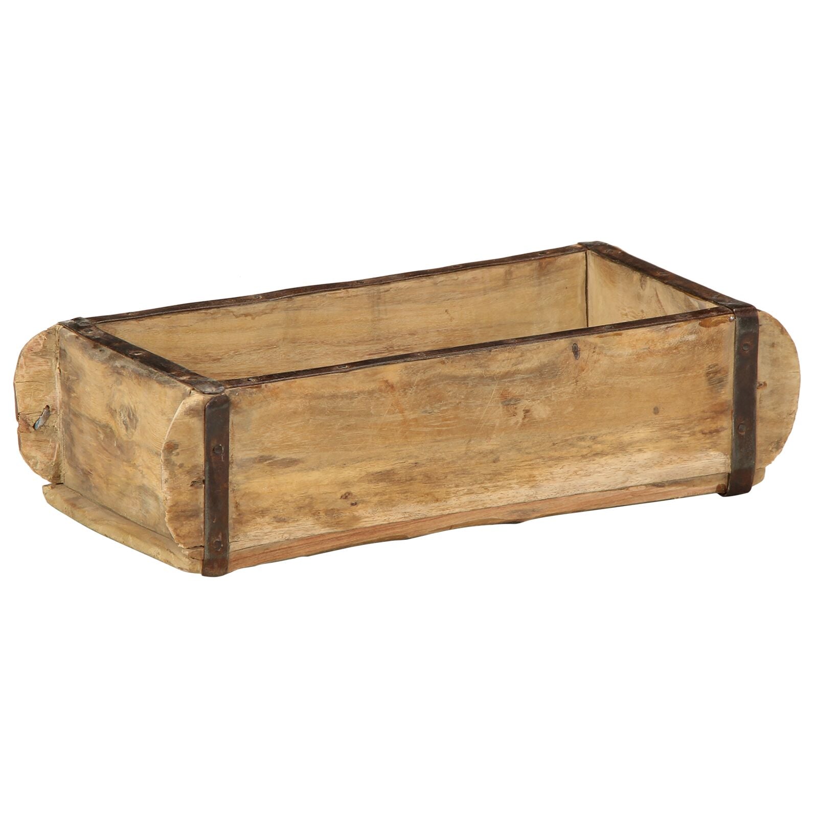 Vassoio 30X15X9 Cm Legno Massiccio Riciclato