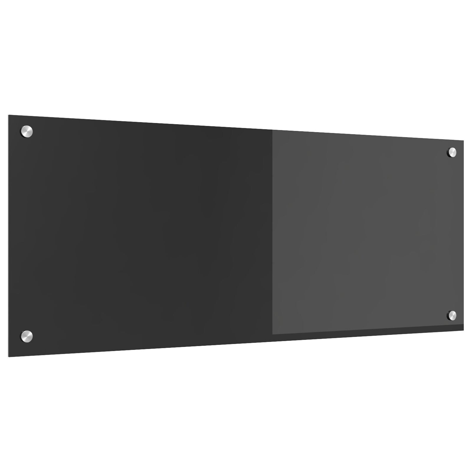 Schermo Da Cucina  Grigio Scuro 100X40X0,6 Cm Vetri Temperati