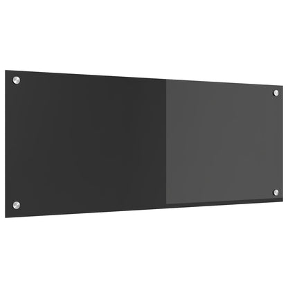 Schermo Da Cucina  Grigio Scuro 100X40X0,6 Cm Vetri Temperati